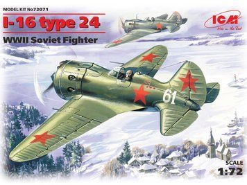 Збірна модель ICM - І-16 тип 24, Радянський винищувач 2 Світової війни (1:72) 72071 фото