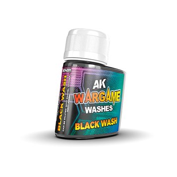 Фарба AK - Washes: Black Wash (35ml) AK14201 фото