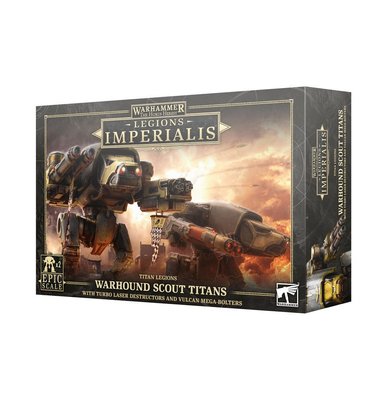 [Предзаказ] Набор миниатюр Warhammer: Legiones Imperialis - Warhound Scout Titans with Turbo Laser Destructors and Vulcan Mega-Boulters 99122699011 фото