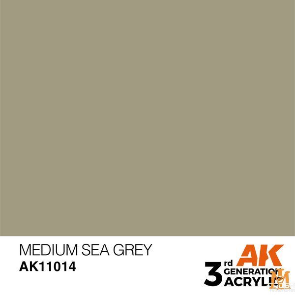 Фарба AK - Standard: Medium Sea Grey AK11014 фото