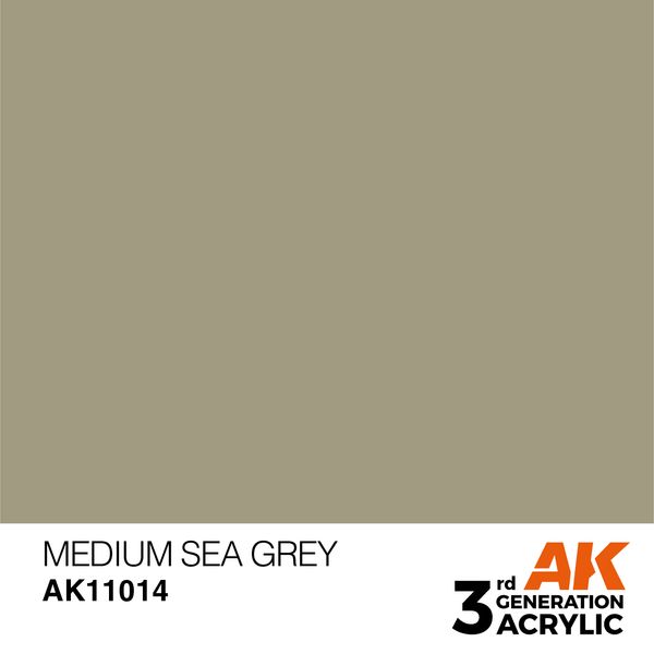 Краска AK - Standard: Medium Sea Grey AK11014 фото