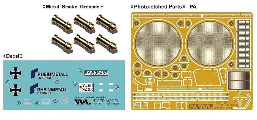 Збірна модель Tiger Model - 1/35 Німецький танк Leopard II revolution II TM4628 фото