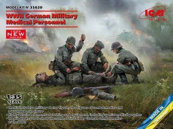 Збірна модель ICM - Німецький військовий медичний персонал 2СВ (1:35) 35620 фото