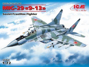 Збірна модель ICM - МіГ-29 9-13, Радянський фронтовий винищувач (1:72) 72141 фото