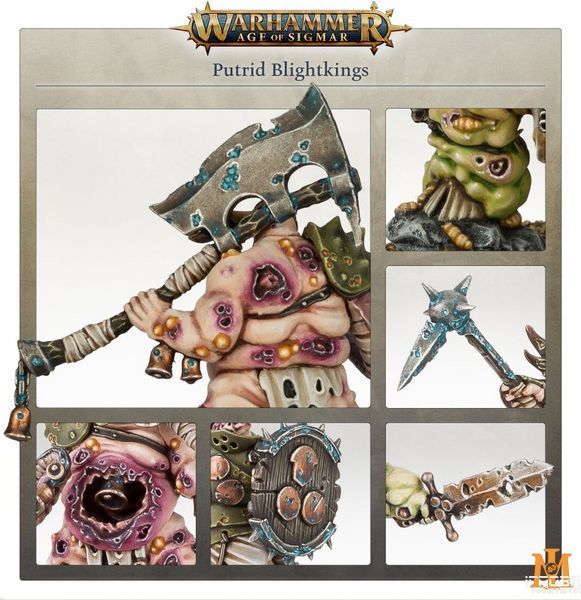 Игровой набор GW - Age of Sigmar: Maggotkin of Nurgle - Putrid Blightkings 99120201135 фото