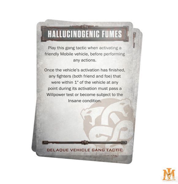 Ігровий набір GW - Necromunda: Delaque Vehicle Gang Tactics Cards (Eng) 60050599025 фото