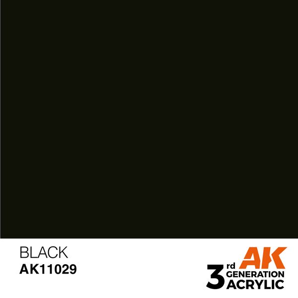 Фарба AK - Intense: Black AK11029 фото