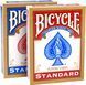 Карти гральні USPCC - Bicycle Rider Back Standard Index (червоні/сині) BRBSI фото 1
