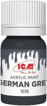 Акрилова фарба ICM - Grey: German Grey (12 ml)