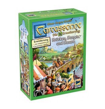 Настольная игра Hans im Gl&uuml;ck - Каркассон. Дополнение 8: Мосты, замки и базары / Carcassonn. Erweiterung 8: Br&uuml;cken, Burgen und Basare (Нем) HIGD0107 фото