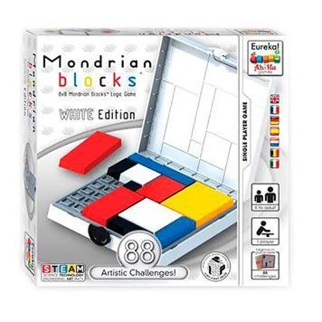 Головоломка Eureka 3D - Блоки Мондріана (білий) (англ) 473556 фото