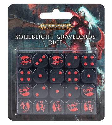 Гральні куби Warhammer Age of Sigmar Soulblight Gravelords Dice 99220207012 фото