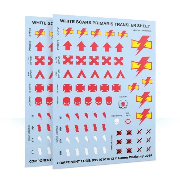 Ігровий набір GW - WARHAMMER 40000: WHITE SCARS - PRIMARIS UPGRADES AND TRANSFERS 99070101059 фото