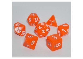 Набор кубиков Games7Days - Opaque 7 Dice Set - Orange g7dopaq03 фото