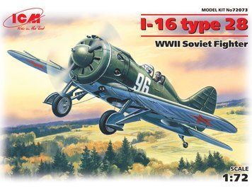 Збірна модель ICM - І-16 тип 28, Радянський винищувач 2 Світової війни (1:72) 72073 фото