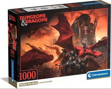 Пазлы Clementoni &ndash; Dungeons & Dragons. Фантазийные существа (1000 эл.) 39914 фото