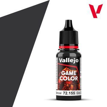 Акриловая краска Game Color Vallejo - Древесный уголь (Charcoal), 18 мл