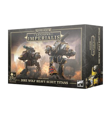 [Передзамовлення] Набір мініатюр Warhammer: Legiones Imperialis - Dire Wolf Heavy Scout Titans 99122699022 фото