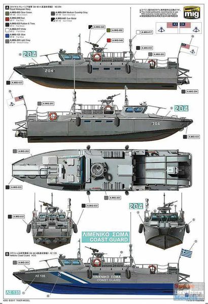 Сборная модель Tiger Model - 1/35 Sweden CB-90 FSDT Assault Craft CB 90/Combat Boat 90 1991 - present TM6293 фото