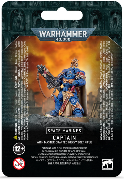 Игровой набор GW - WARHAMMER 40000: SPACE MARINES - CAPTAIN WITH MASTER-CRAFTED HEAVY BOLT RIFLE 99070101048 фото