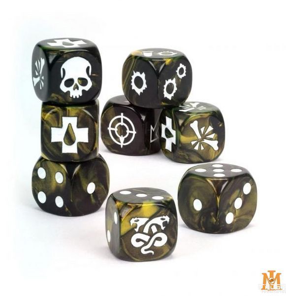 Игральные кубы GW - Necromunda: House of Shadow Dice Set 99220599021 фото