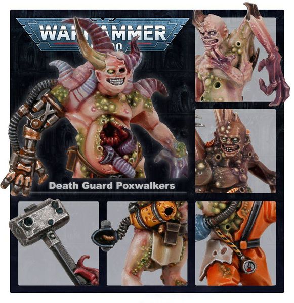 Игровой набор GW - WARHAMMER 40000: DEATH GUARD - POXWALKERS 99120102115 фото