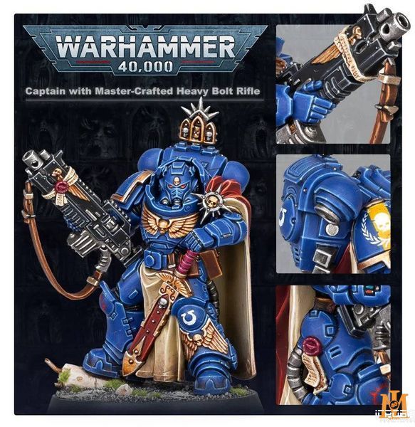 Игровой набор GW - Warhammer 40000: Space Marines - Captain With Master-crafted Heavy Bolt Rifle 99070101048 фото