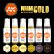 Набор красок AK - NMM (NON METALLIC METAL) GOLD AK11606 фото 2