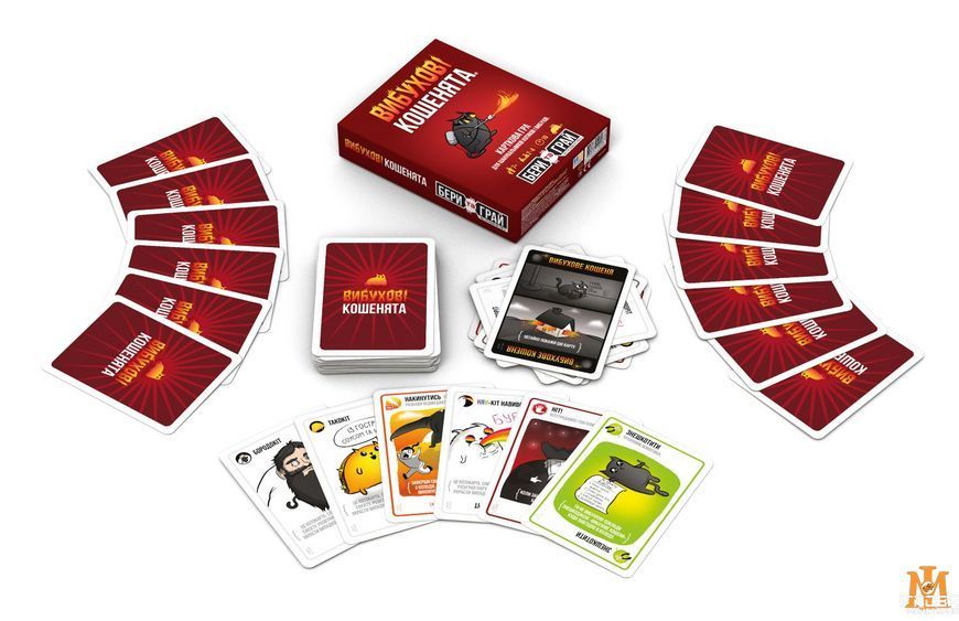 Настільна гра ROZUM - Вибухові кошенята: Бери та Грай (Exploding Kittens: Grab & Game) R124UA фото