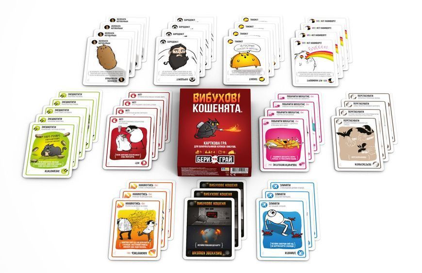 Настольная игра ROZUM - Взрывные котята: Бери и играй (Exploding Kittens: Grab & Game) R124UA фото
