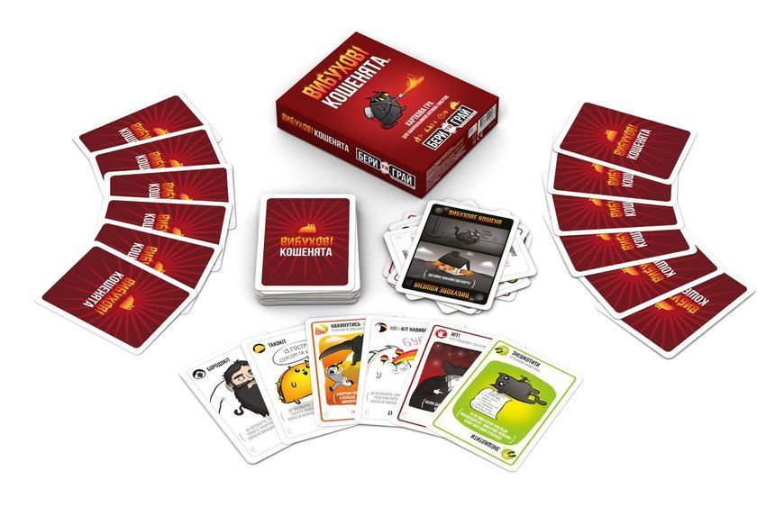 Настольная игра ROZUM - Взрывные котята: Бери и играй (Exploding Kittens: Grab & Game) R124UA фото