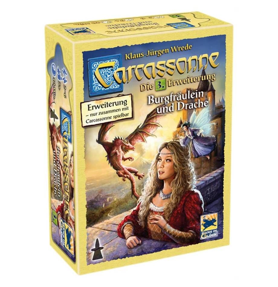 Carcassonne - Каркассон Дополнение 3: Принцесса и Дракон (Немецкий Язык) 💡  купить по цене в Киеве