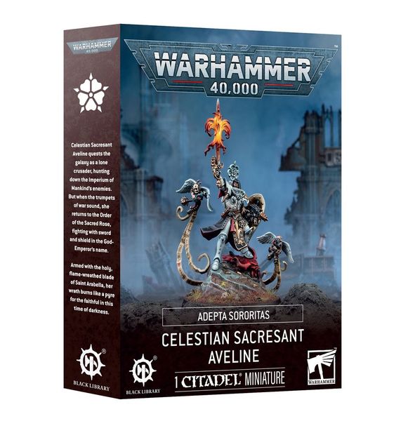 Игровой набор GW - Warhammer 40000: Adepta Sororitas - Celestian Sacresant Aveline 99120108102 фото