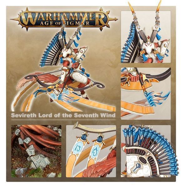Игровой набор GW - Age of Sigmar: Lumineth Realm-lords - Sevireth Lord of The Seventh Wind 99120210027 фото
