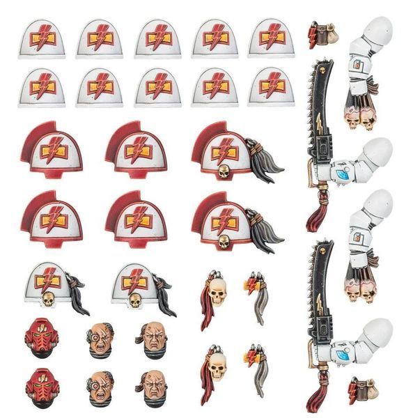 Ігровий набір GW - Warhammer 40000: White Scars - Primaris Upgrades and Transfers 99070101040 фото