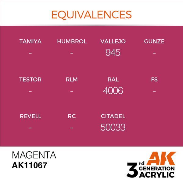 Краска AK - Standard: Magenta AK11067 фото