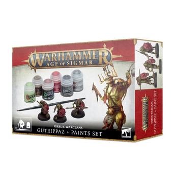 Набір фарб Citadel - Age of Sigmar: Orruks Warclans - Gutrippaz + Paints Set (Eng/spa/port/lat) 52170209002 фото