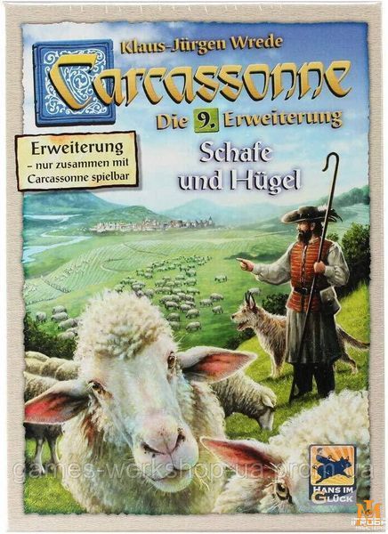 Настільна гра Hans im Gl&uuml;ck - Carcassonne. Доповнення 9: Вівці та пагроби (нім) HIGD0105 фото