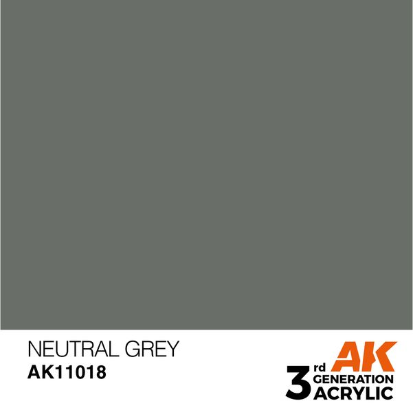 Краска AK - Standard: Neutral Grey AK11018 фото