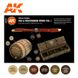 Набір фарб AK - Old and Weathered Wood Vol1 AK11673 фото 2