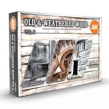 Набір фарб AK - Old and Weathered Wood Vol2 AK11674 фото