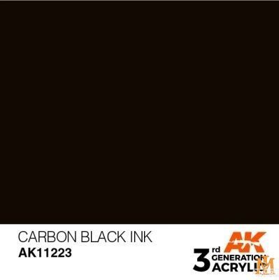 Фарба AK - Ink: Carbon Black AK11223 фото