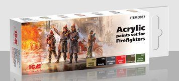 Набір фарб ICM - Acrylic Paint Set: Firefighters (6 x 12 ml)