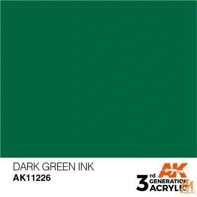 Фарба AK - Ink: Dark Green AK11226 фото