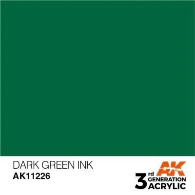 Фарба AK - Ink: Dark Green AK11226 фото