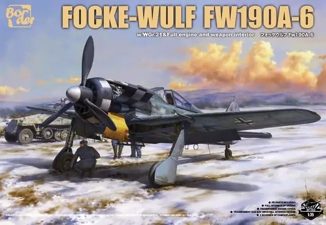 Сборная модель Border Model - 1/35 Самолёт FOCKE-WULF FW190A-6 BF-003 фото