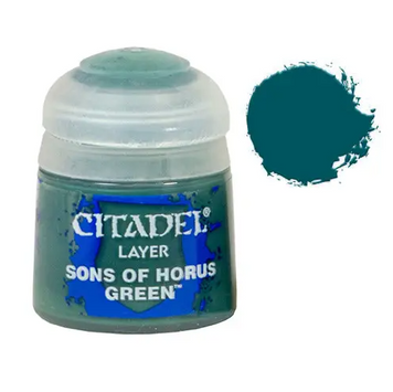 Фарба Citadel - Layer: Sons of Horus Green (12ml) (6-pack) 9918995129006 фото
