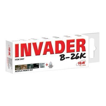 Набір фарб ICM - Acrylic Paint Set: Invader B-26K and other Vietnam aircraft (6 x 12 ml)