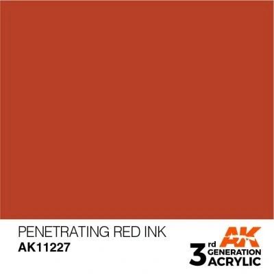 Краска AK - Ink: Penetrating Red AK11227 фото