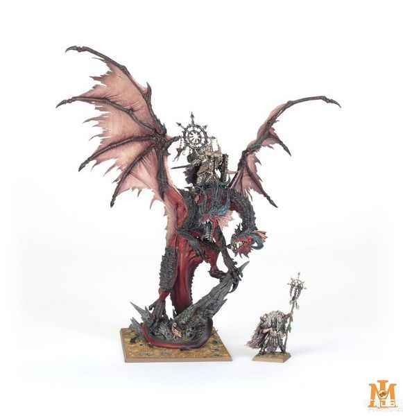 Игровой набор миниатюр - Warhammer The Old World: Warriors of Chaos - Lord/Sorcerer on Chaos Dragon